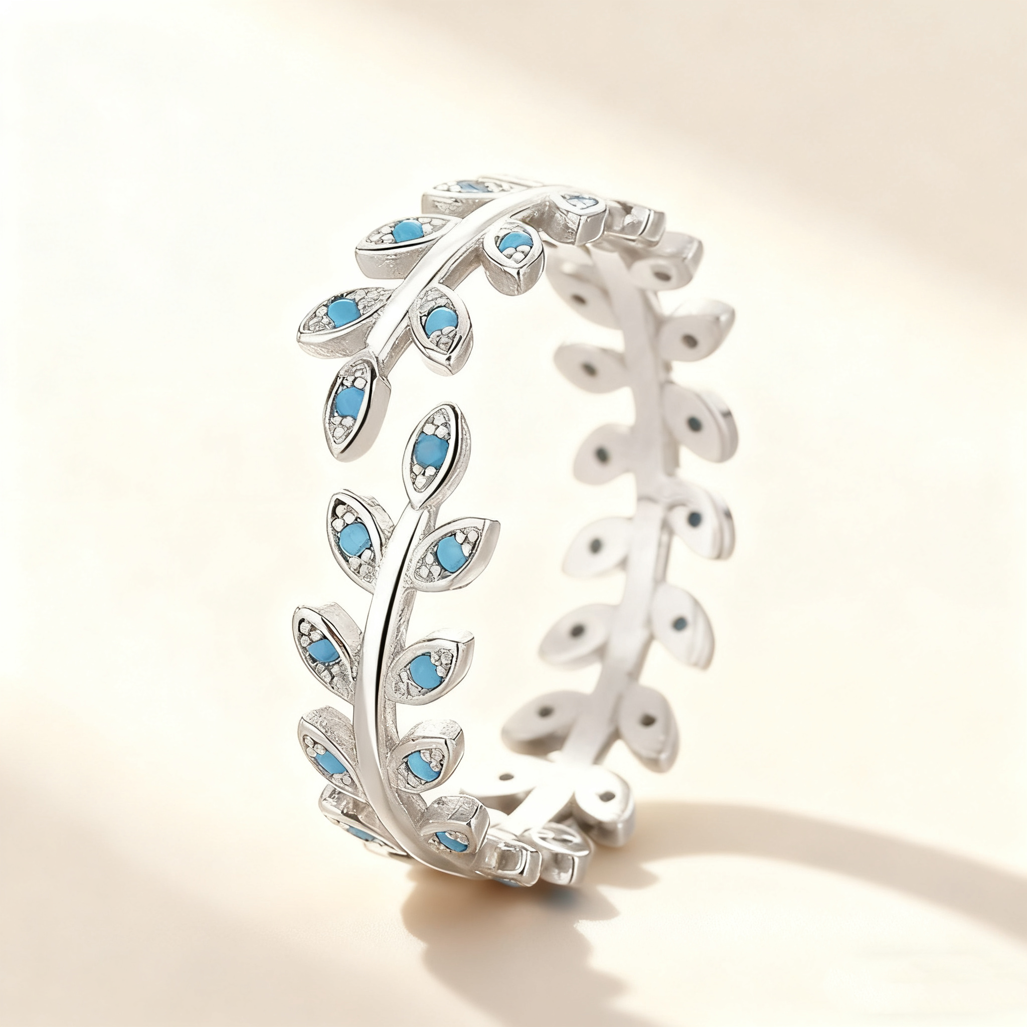 Leaf Turquoise Ring