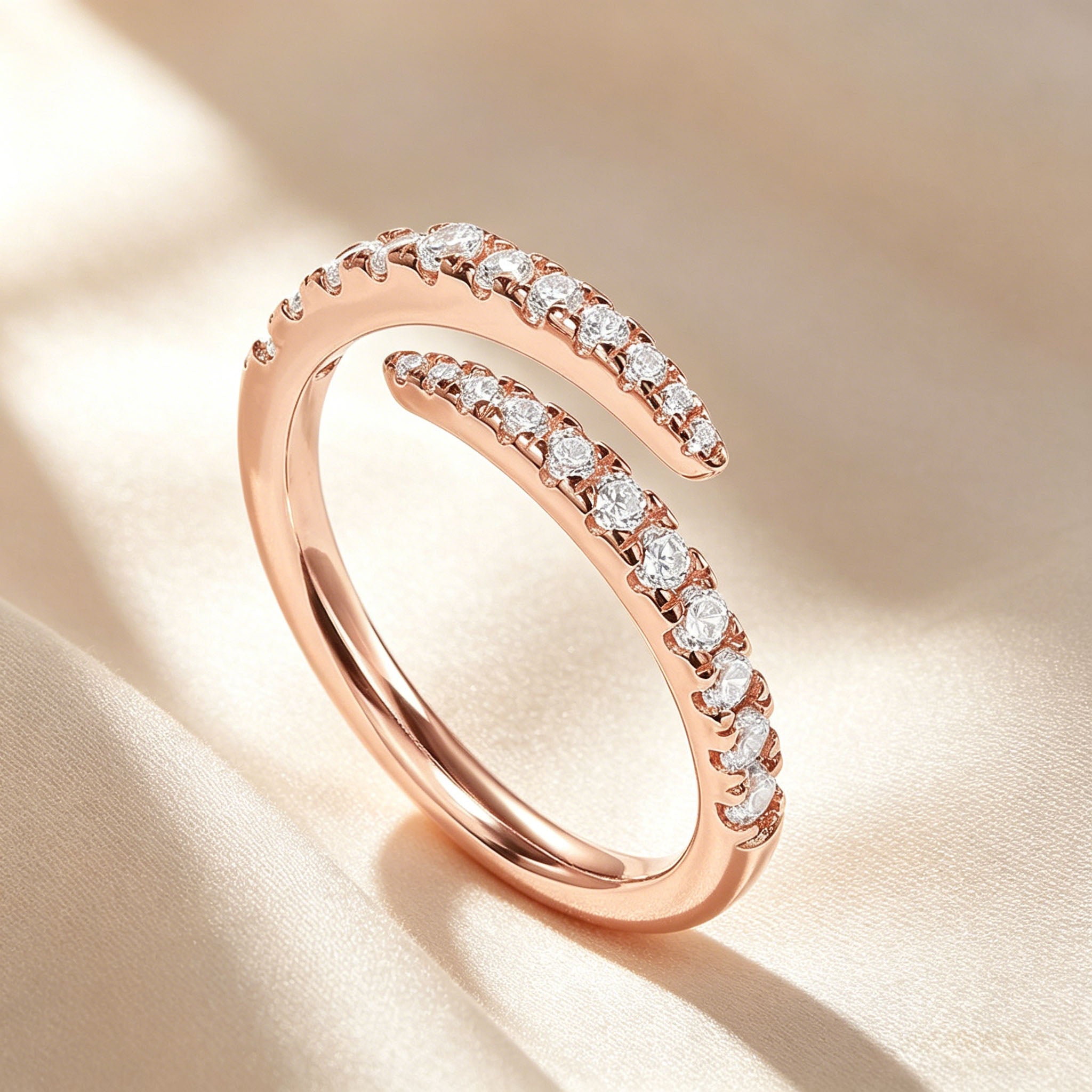 Twist Eternity Band Open Ring