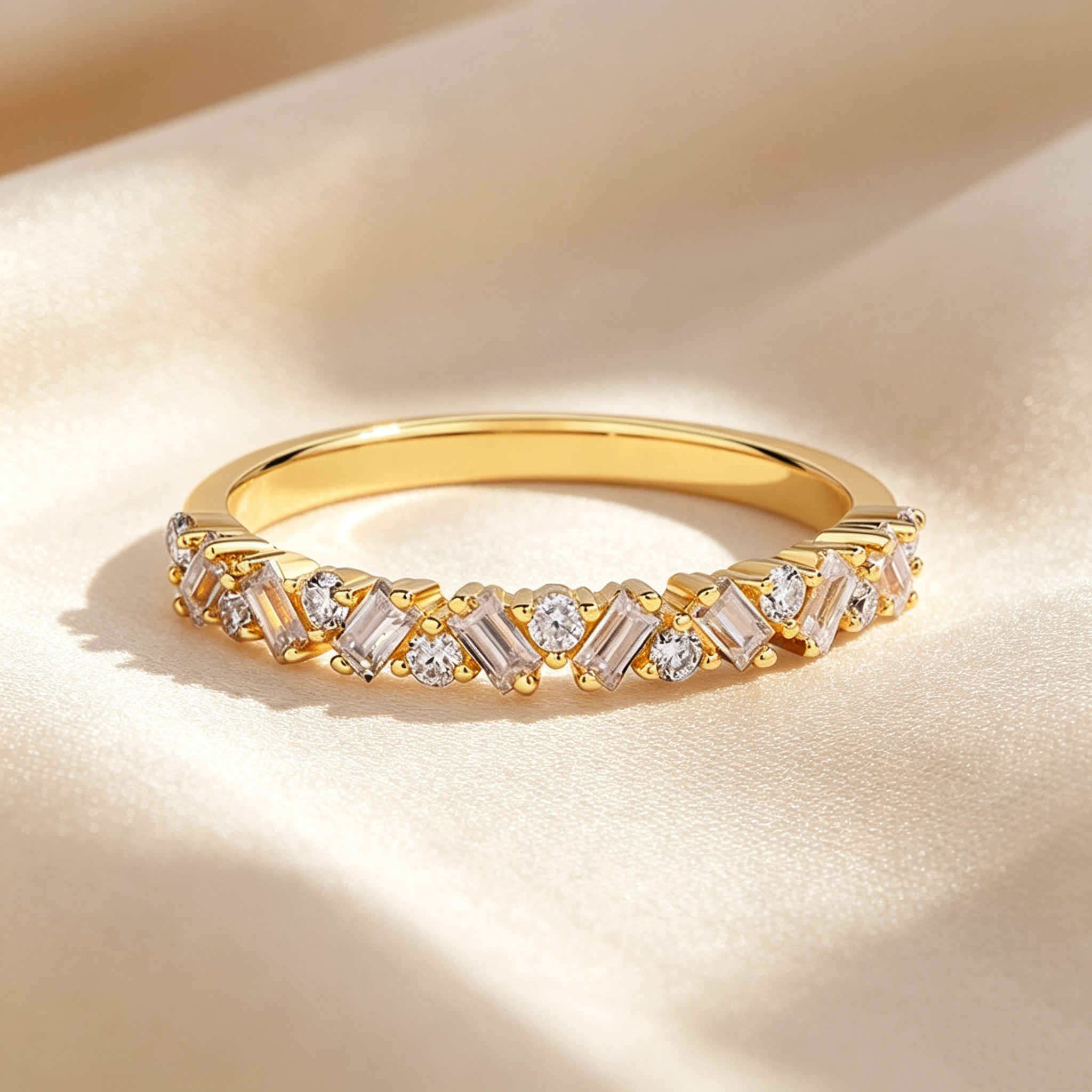 Marquise Cut Moissanite Ring