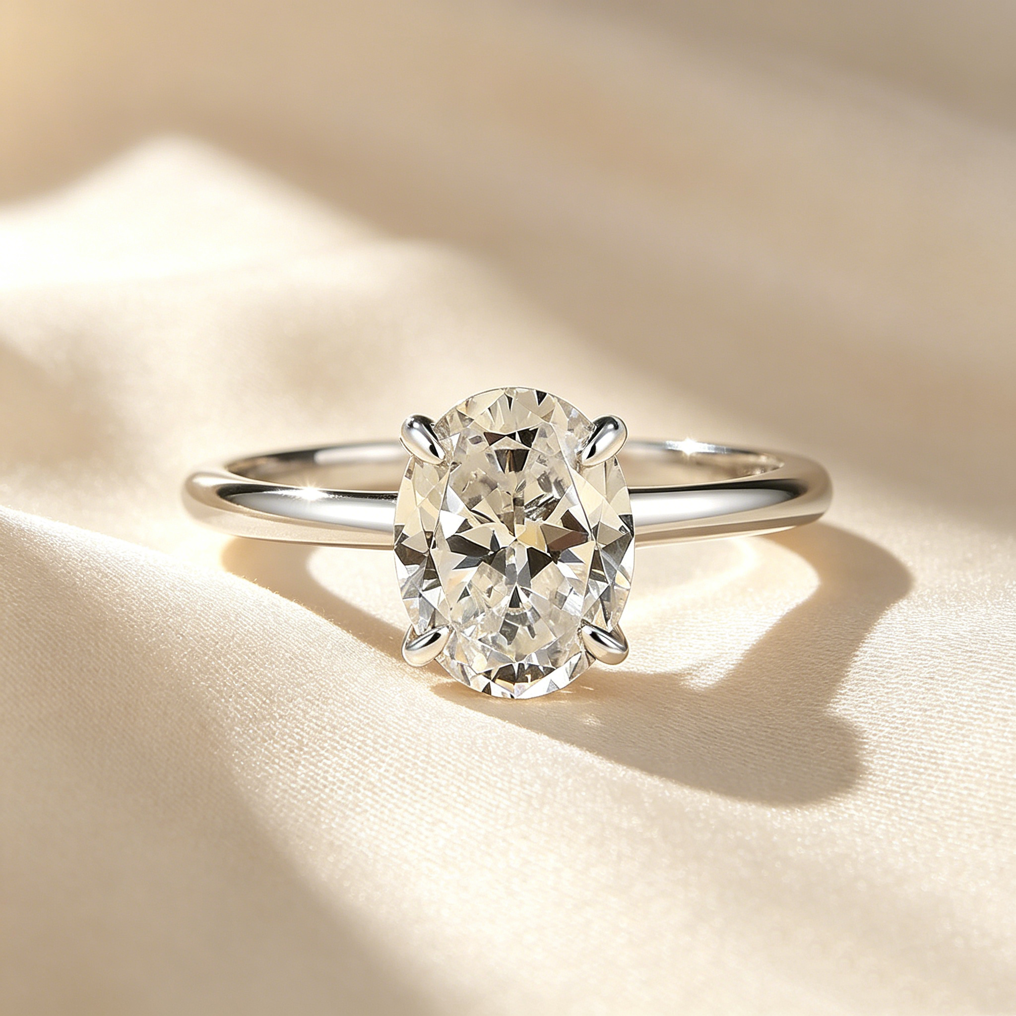 Elegant Moissanite Ring Set