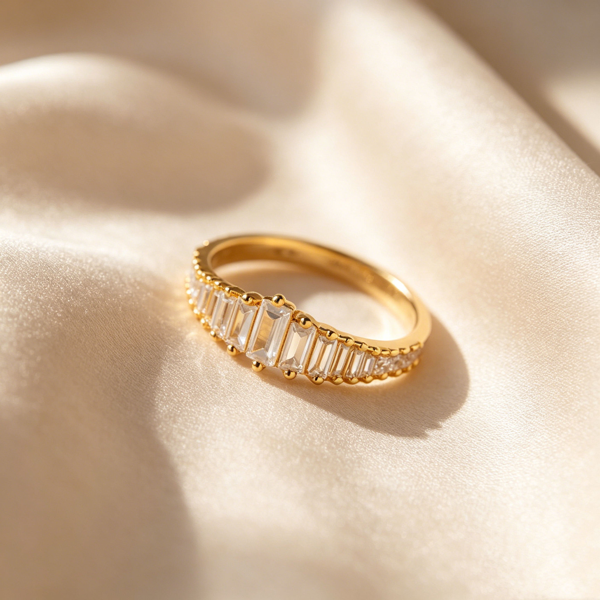Radiant Baguette Pavé Ring