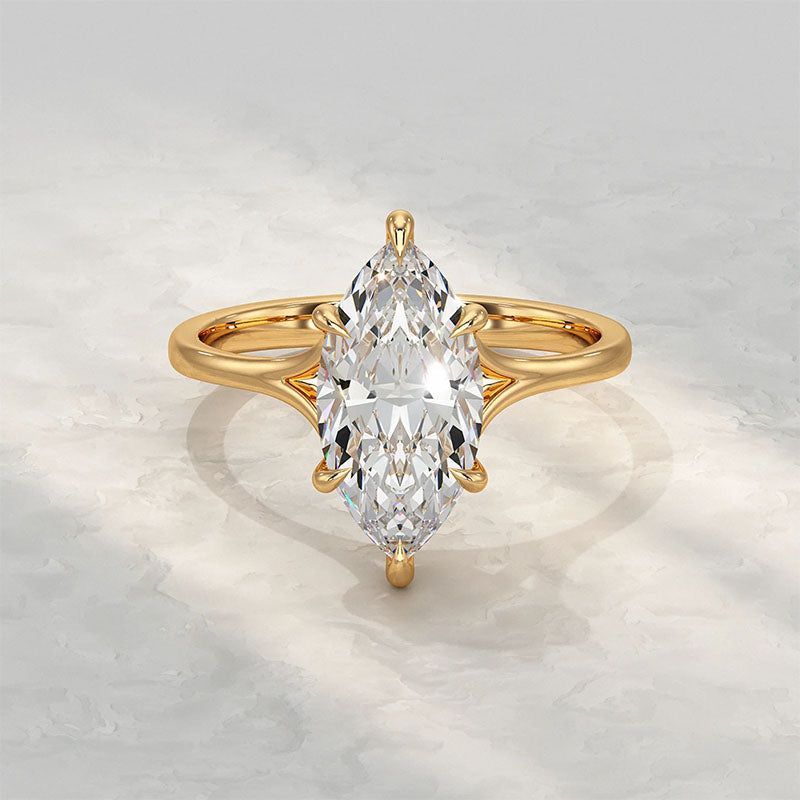 Marquise-Cut Six-Prong Ring