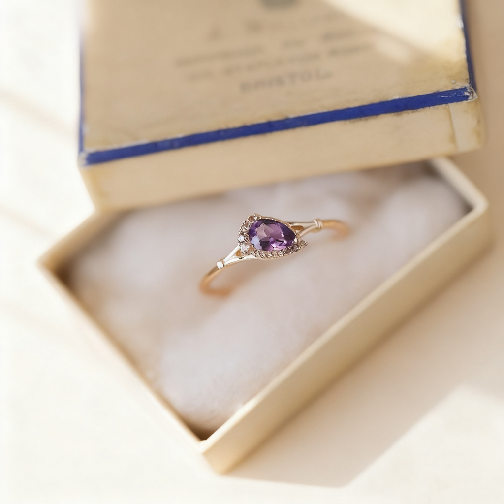 Nile Garden Teardrop Crystal Ring