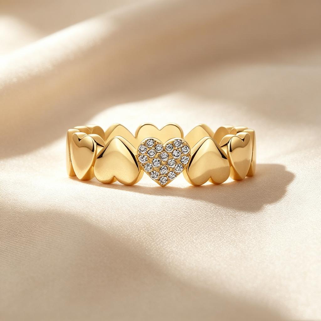 Eternal Heart Band Ring