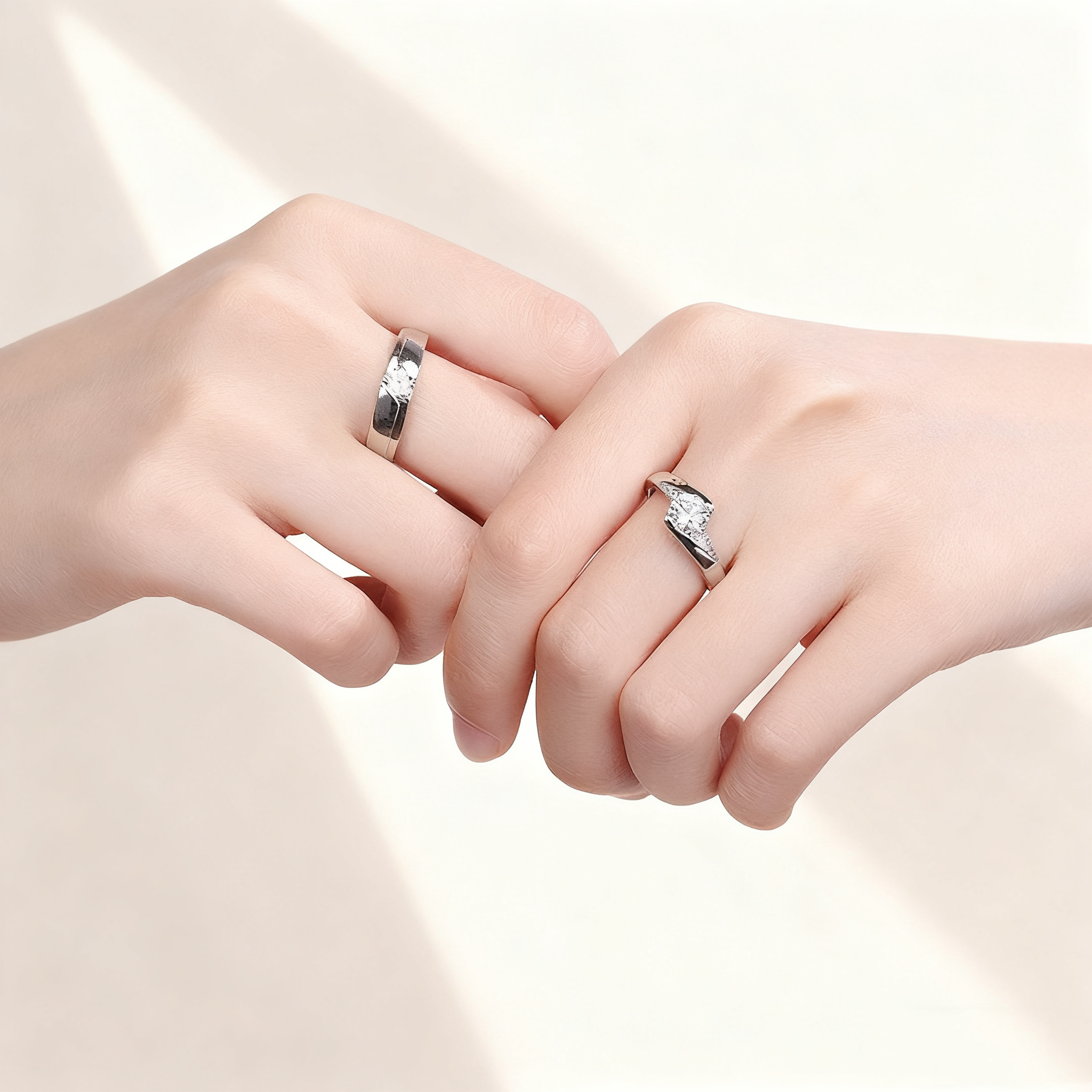 Lifetime Love Diamond Couple Rings