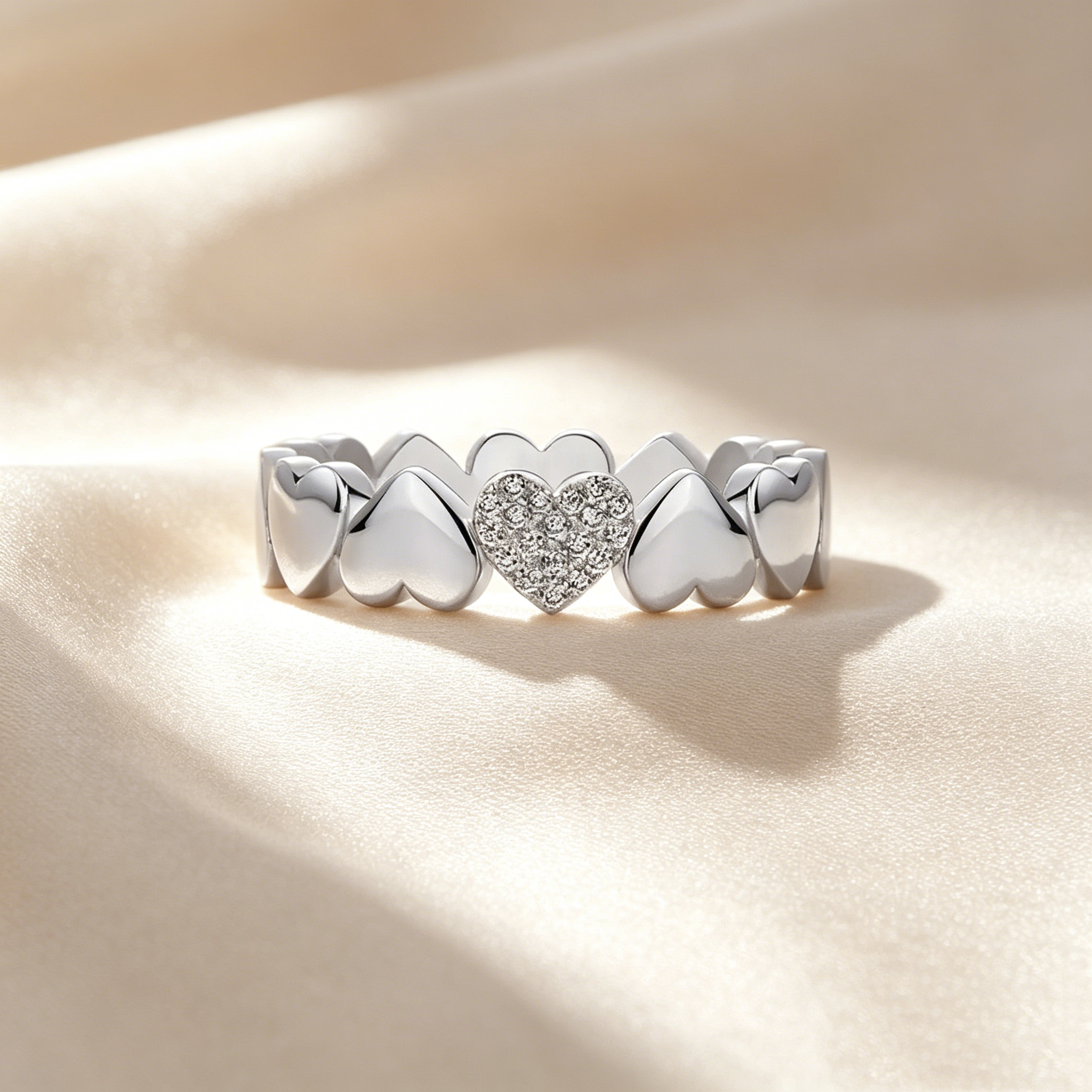 Eternal Heart Band Ring