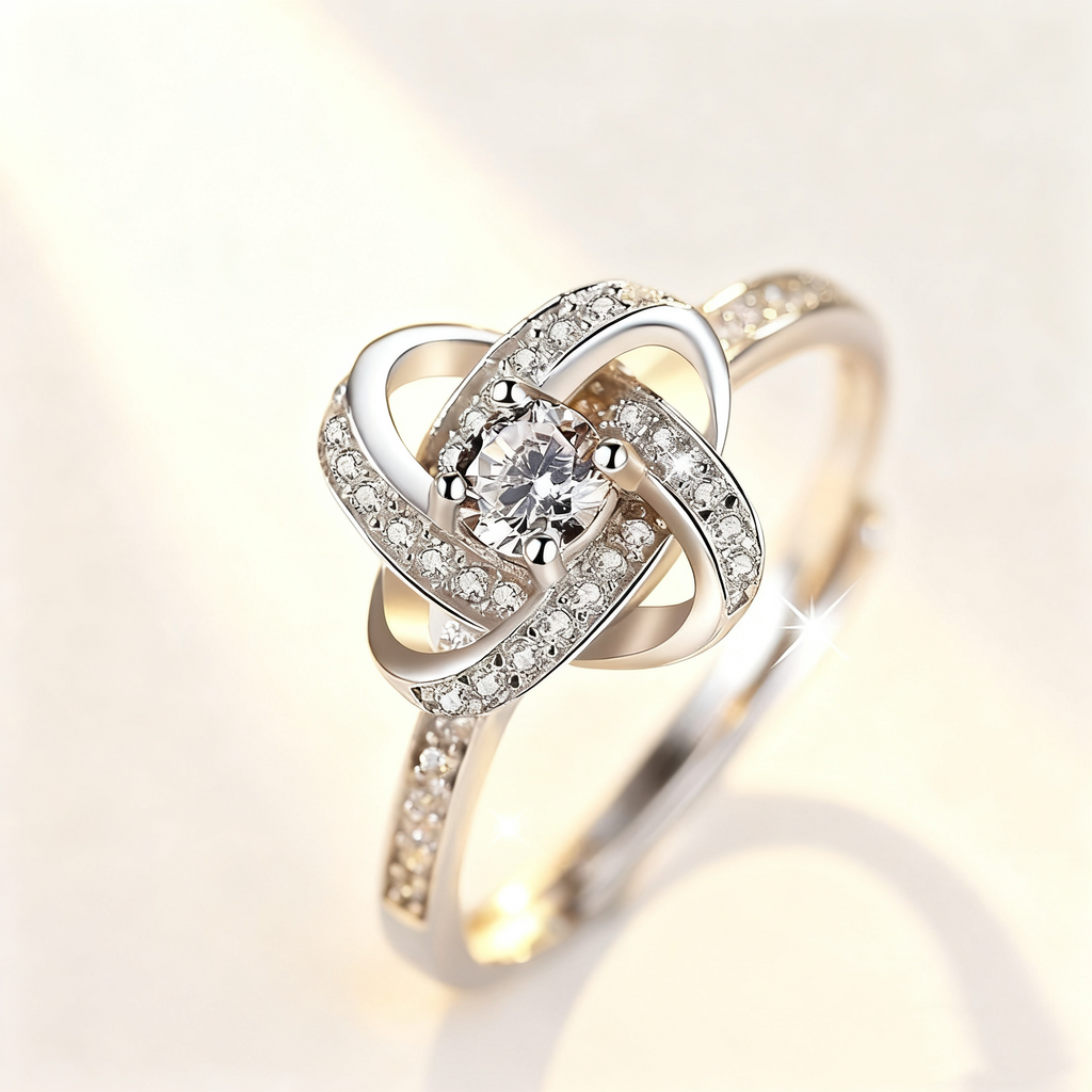 Four-Leaf Clover Diamond Ring