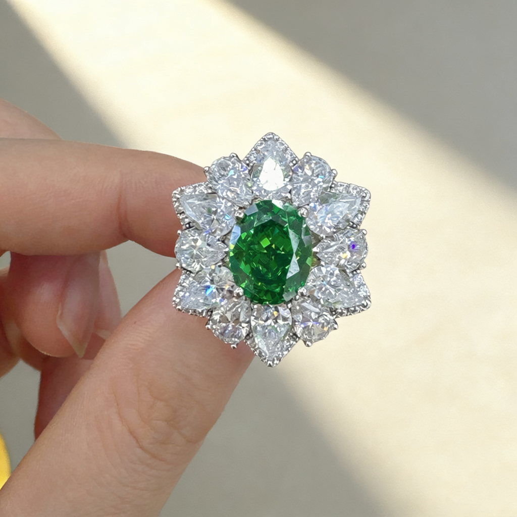 Ice Flower-Cut Diamond Ring