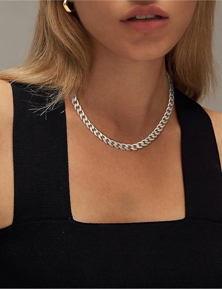 Chunky Cuban Link Necklace | Gold