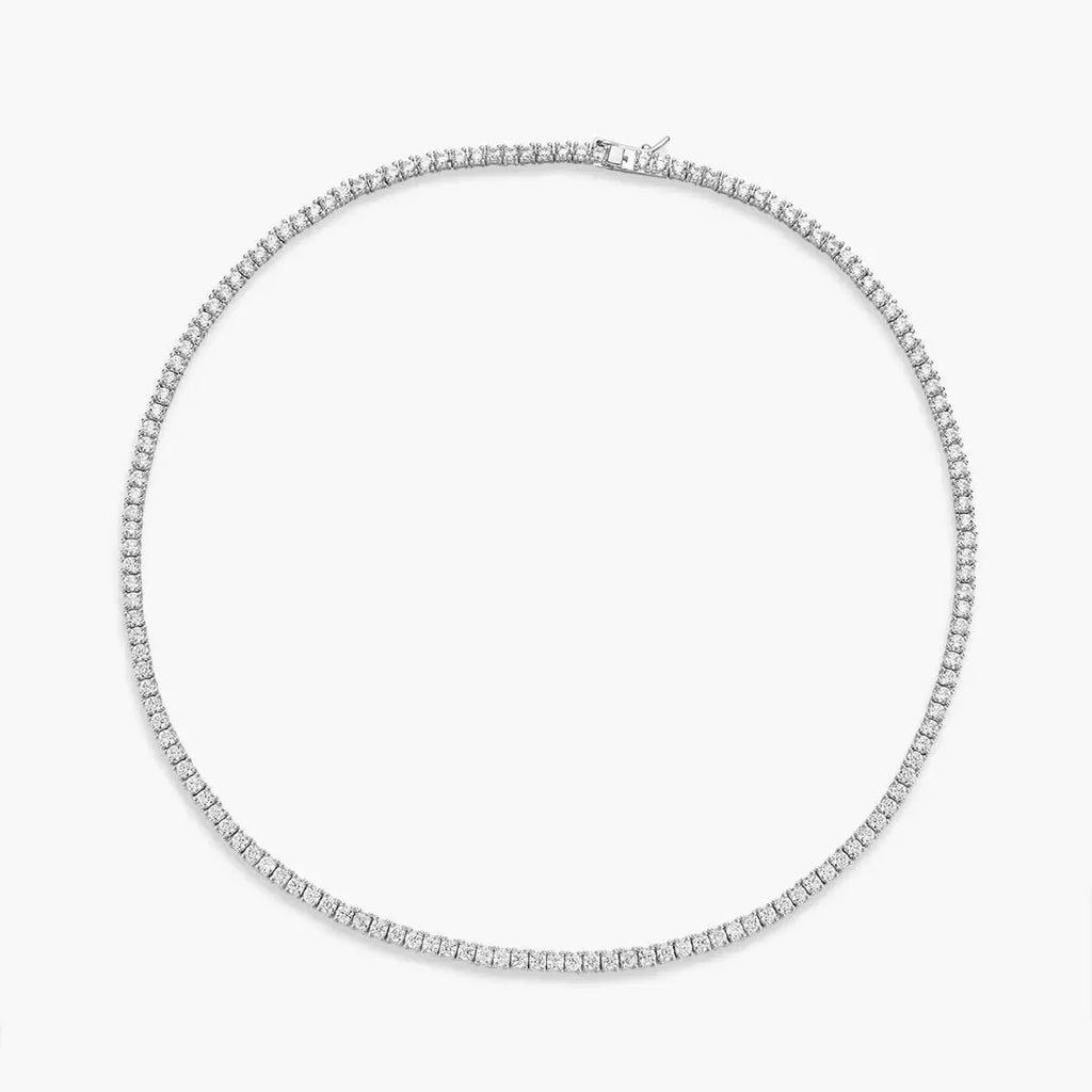 The Jetsetter Lab Diamond Tennis Necklace