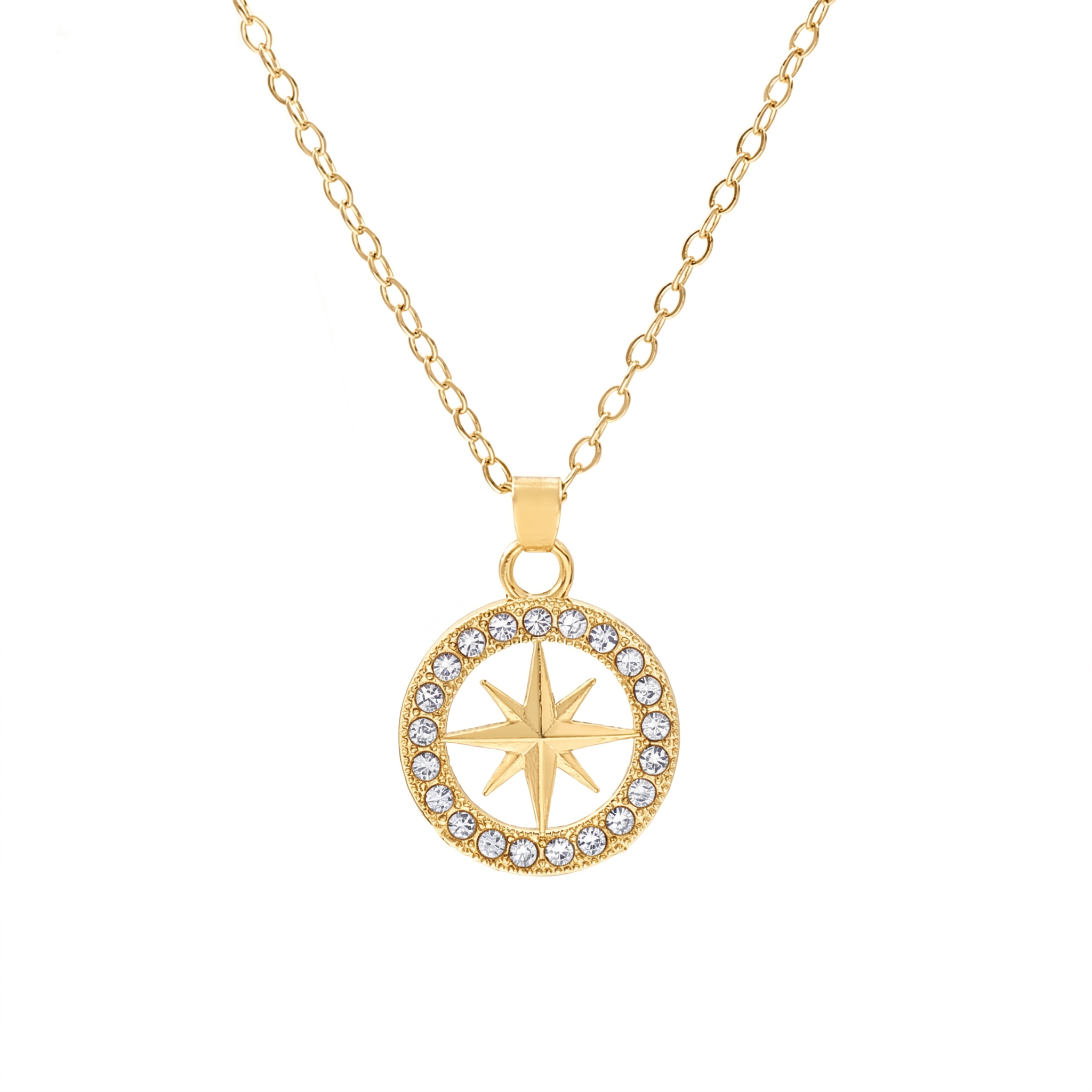 North Star Pendant Necklace | Gold