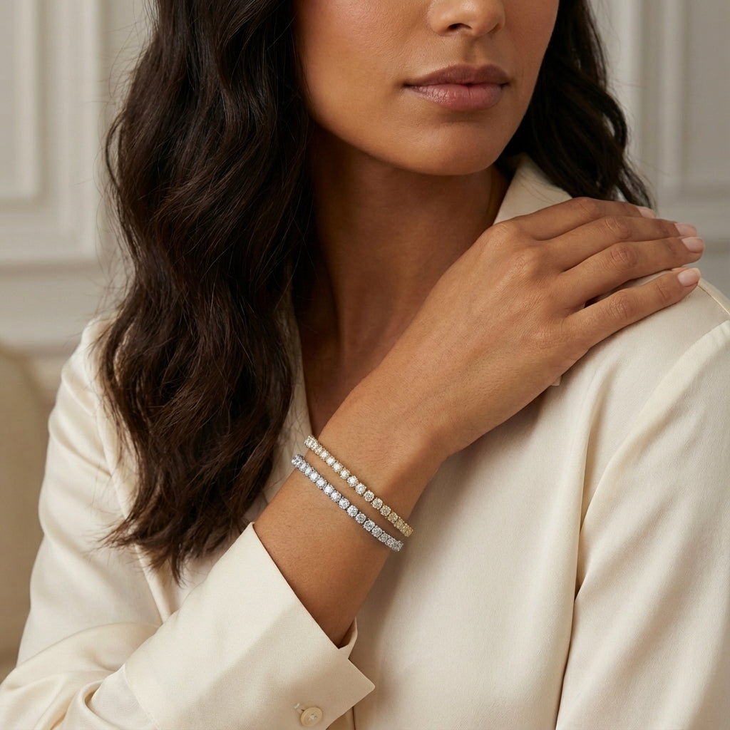 The Jetsetter Lab Diamond Tennis Bracelet