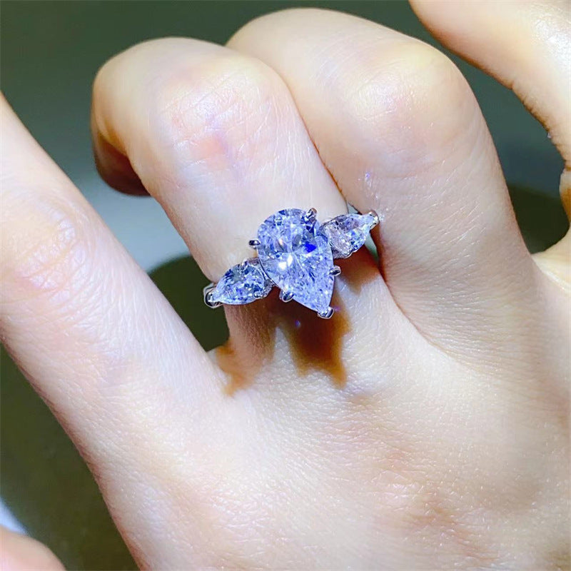 Tear Drop Elegance Diamond Ring