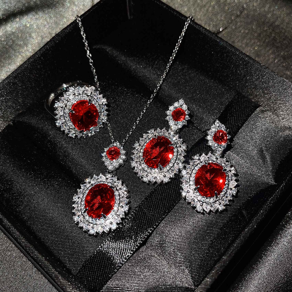 Vespera Aetherin Pink Set | White Gold