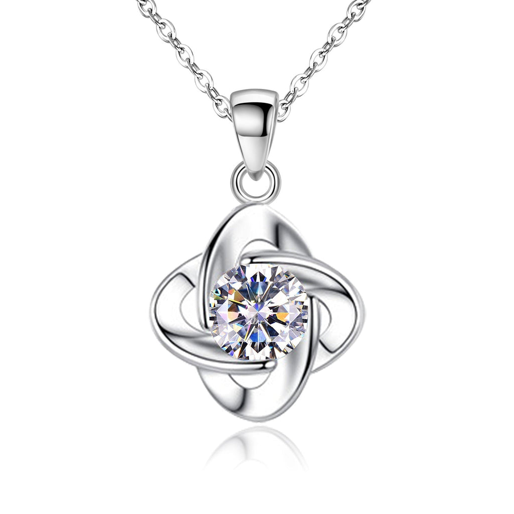 Seren Clover Loop Set | White Gold