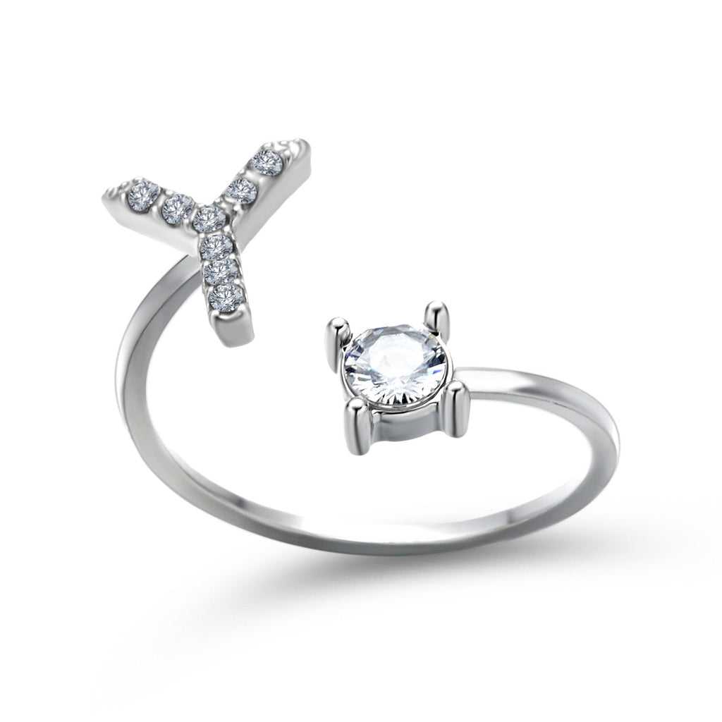Personalized Initial Letter Ring