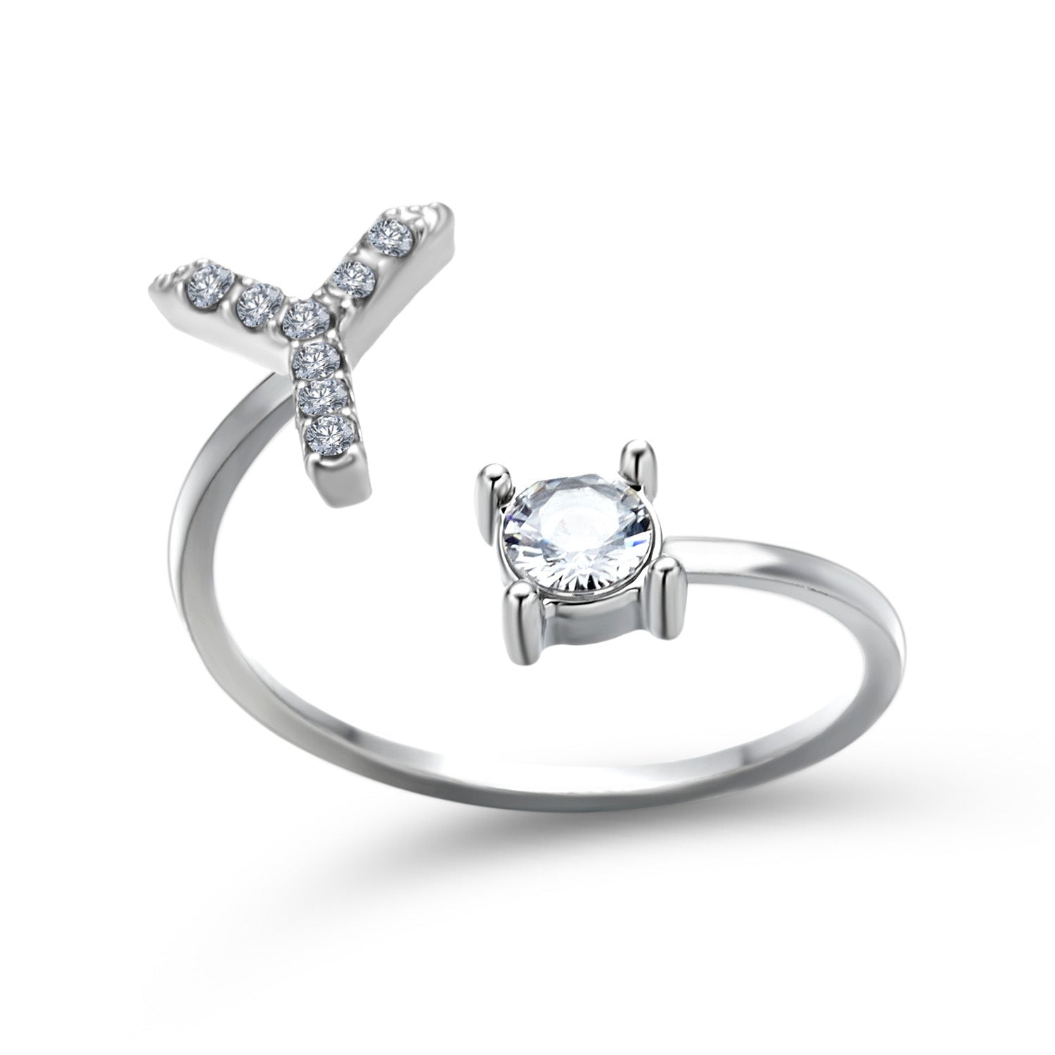 Personalized Initial Letter Ring