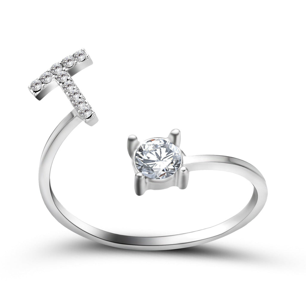 Personalized Initial Letter Ring