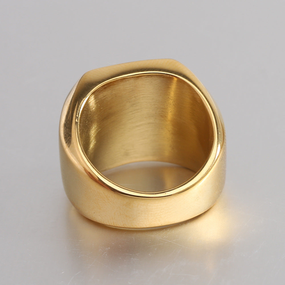 Classic Noble Initial Ring | Gold