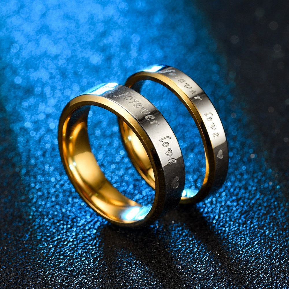 Forever Love Couple Ring | Gold