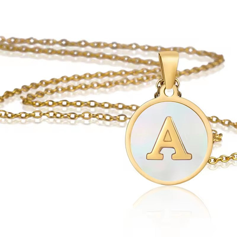 Monette Initial Necklace | Gold