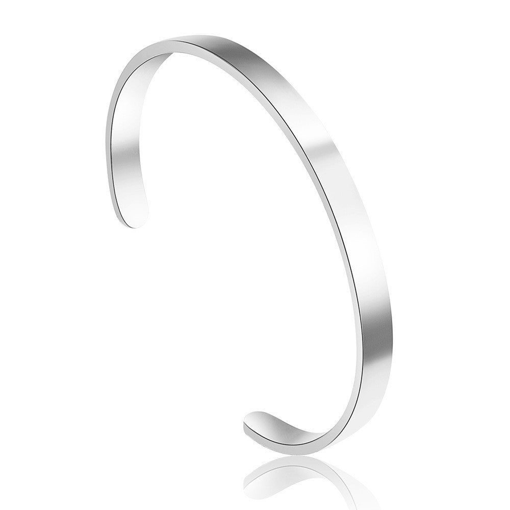 Ronan Cuff Bracelet | White Gold
