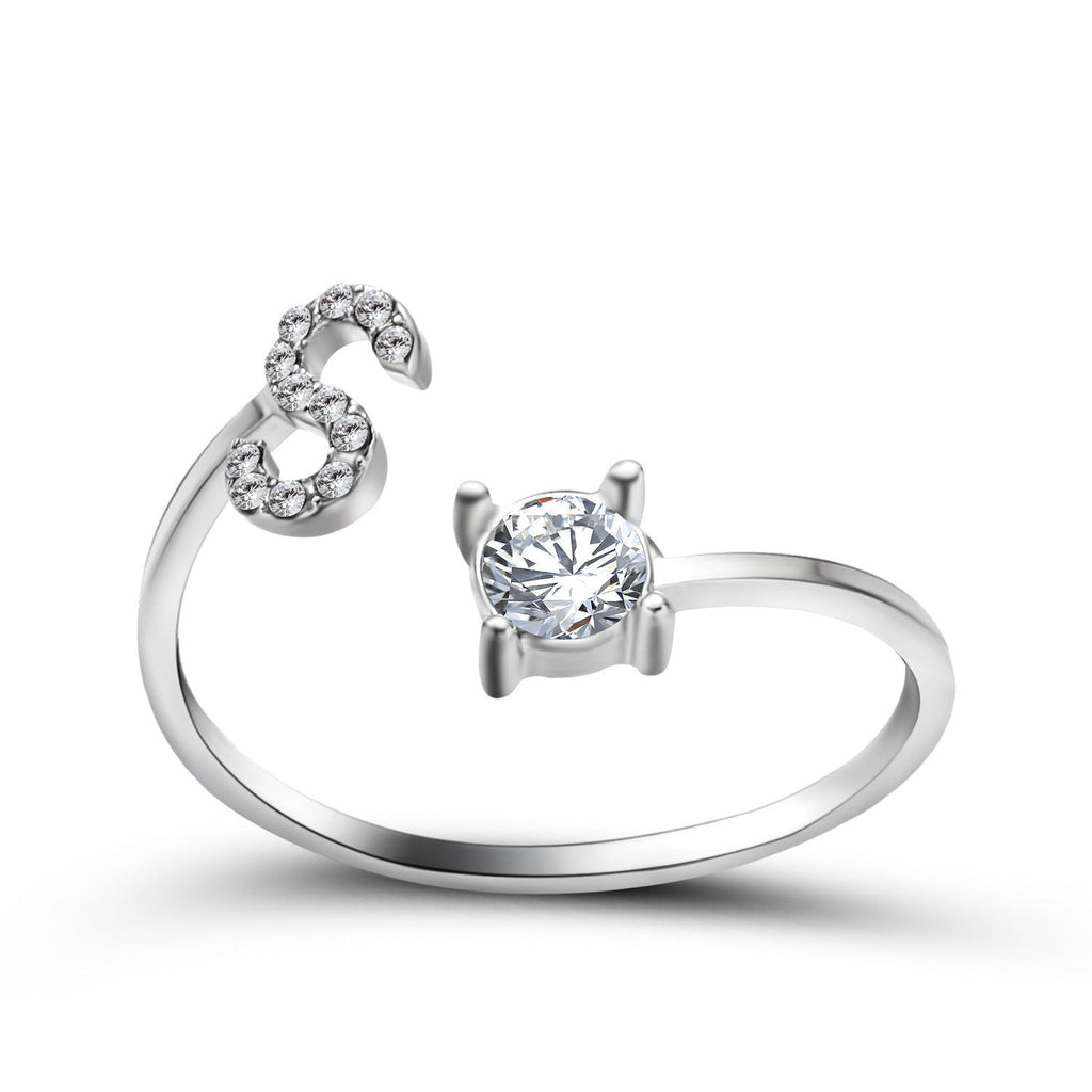 Personalized Initial Letter Ring