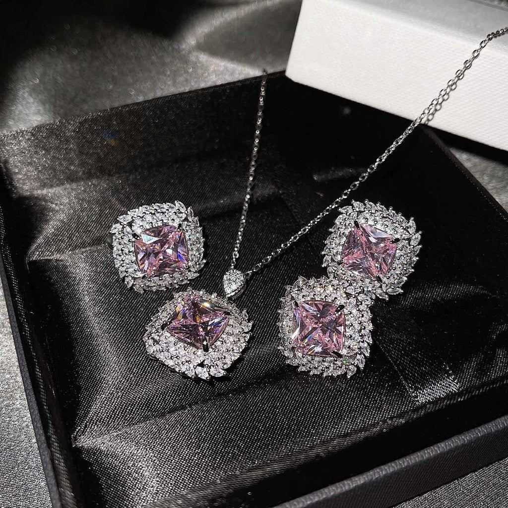 Caelith Verdane Blue Set | White Gold