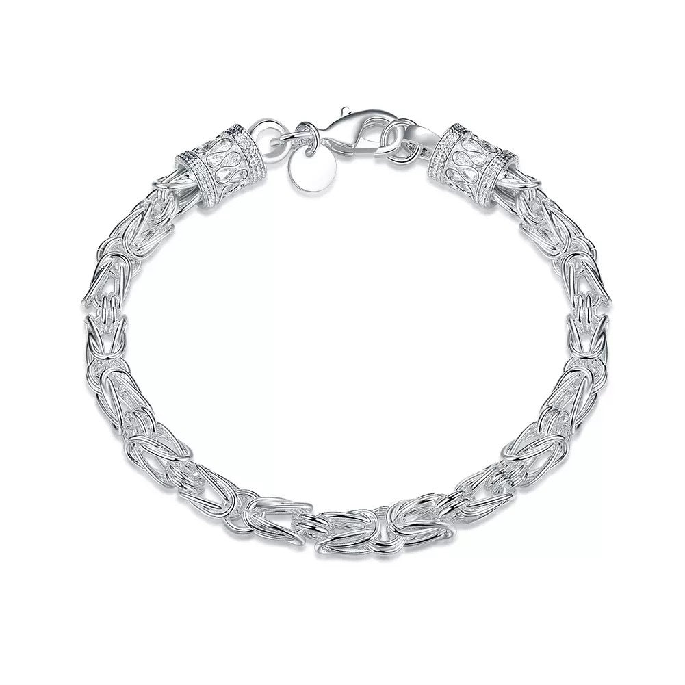 Maximus Royal Weave Bracelet | White Gold