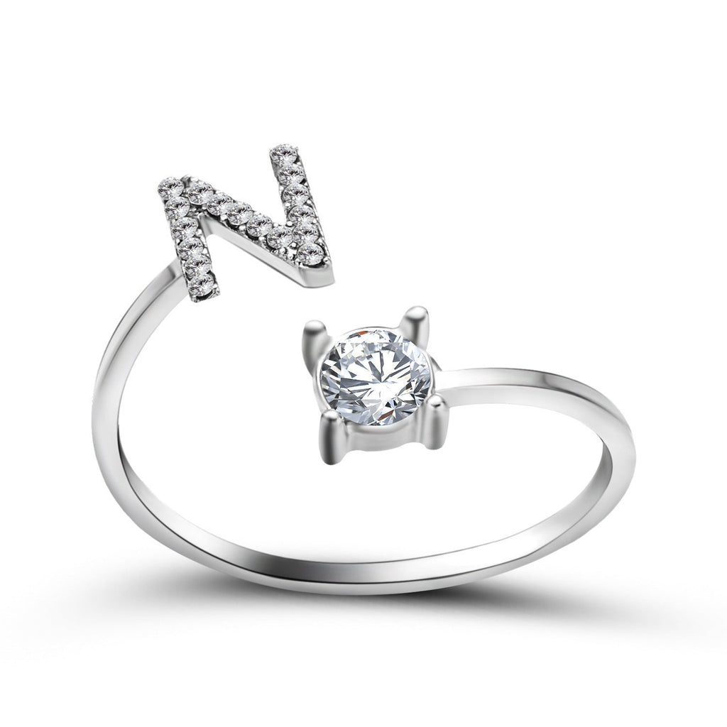 Personalized Initial Letter Ring