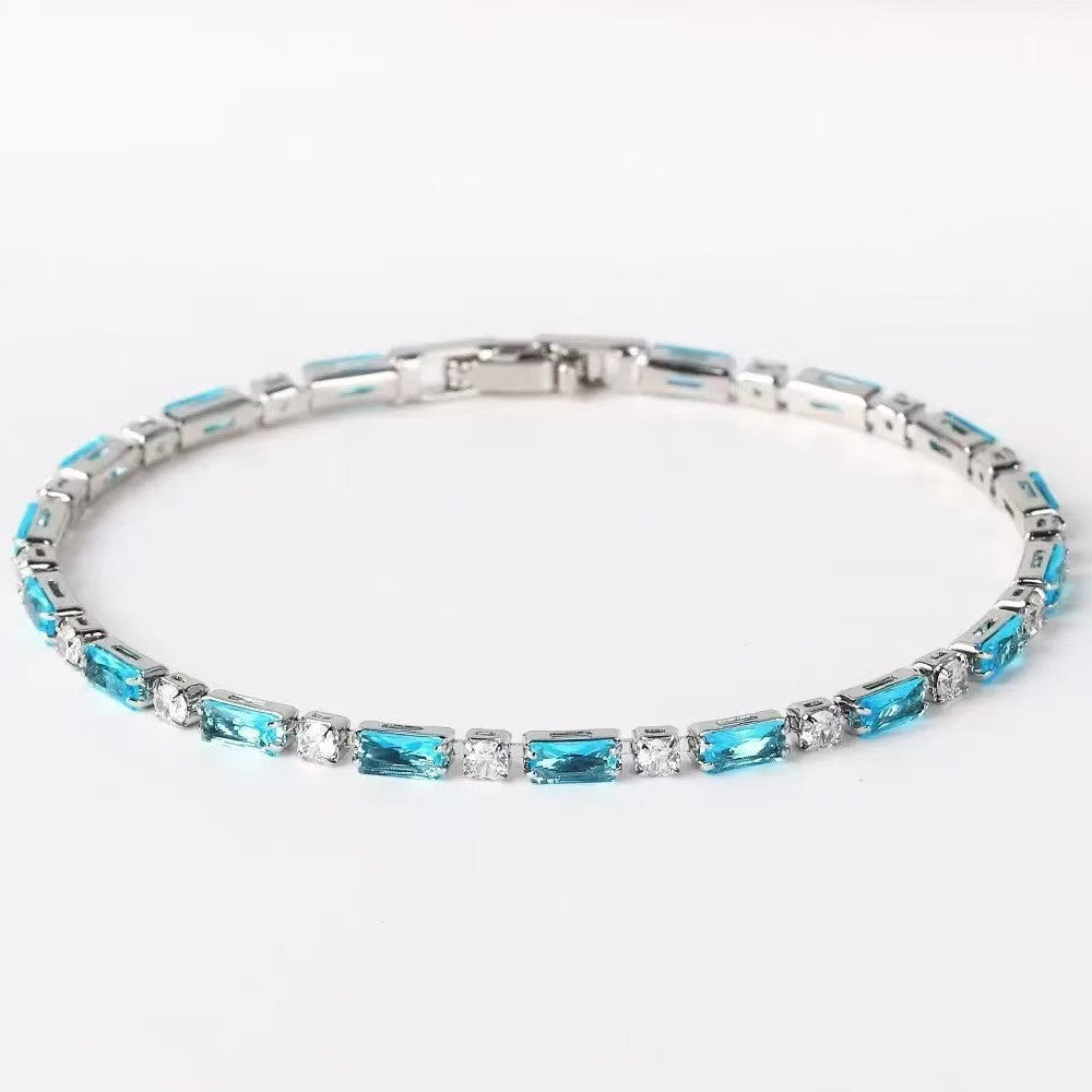 Natural Turquoise Stone Bracelet | Gold