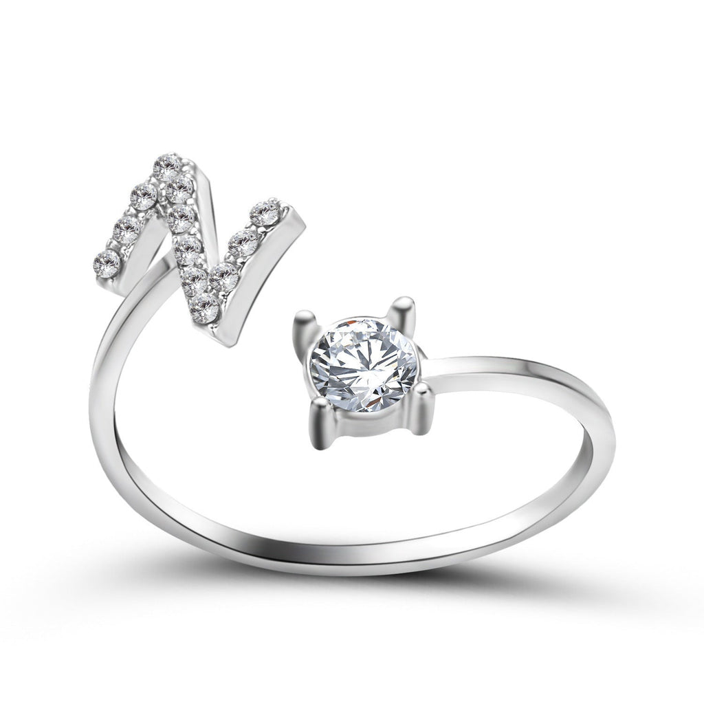 Personalized Initial Letter Ring