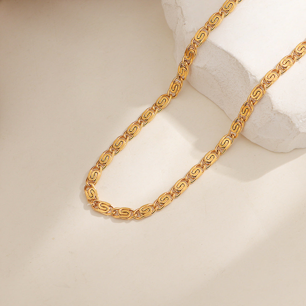 Nusa Woven Chain Necklace | White Gold