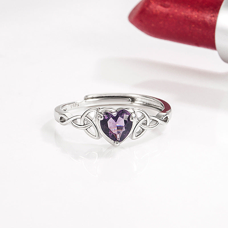 Classic Heart Crystal Ring