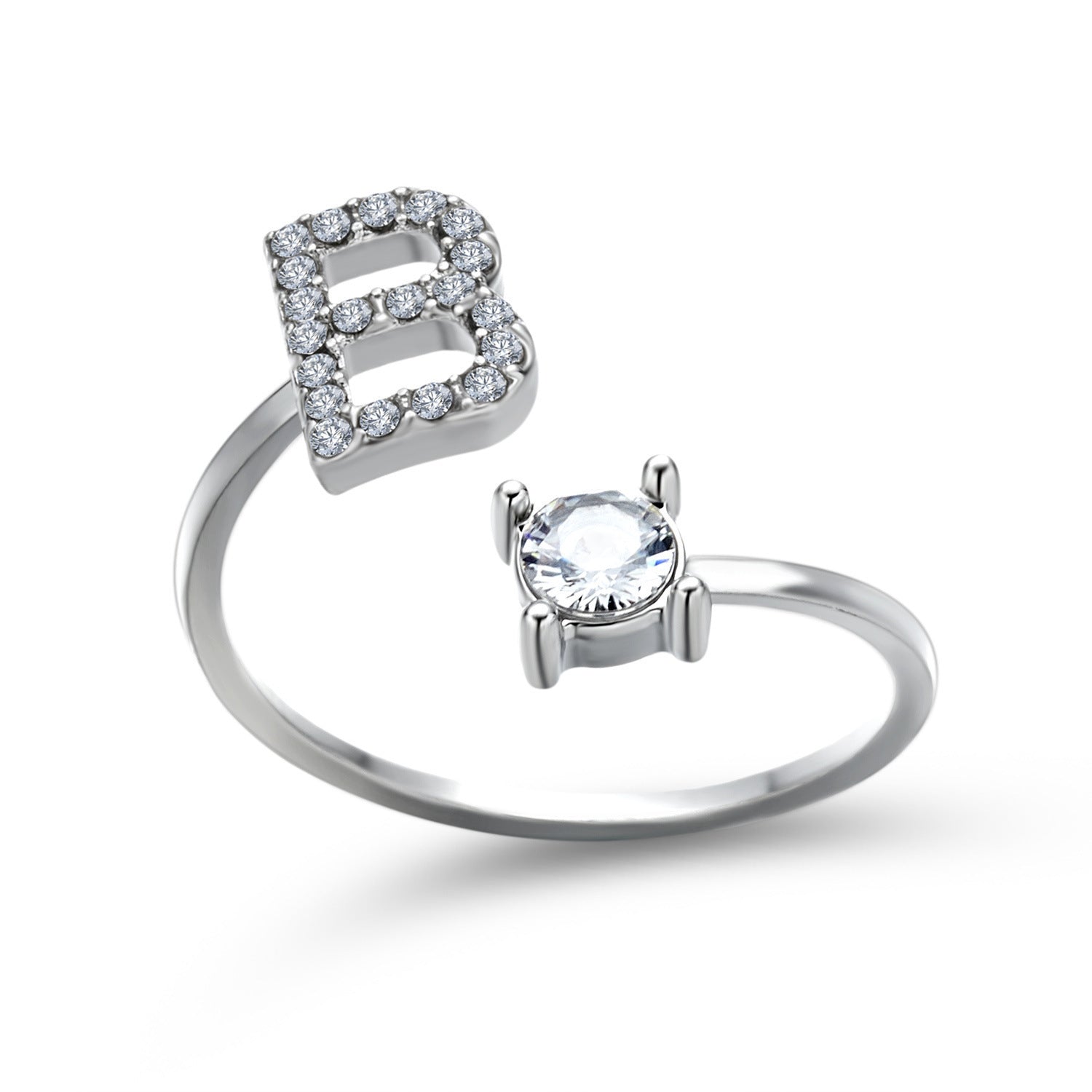 Personalized Initial Letter Ring