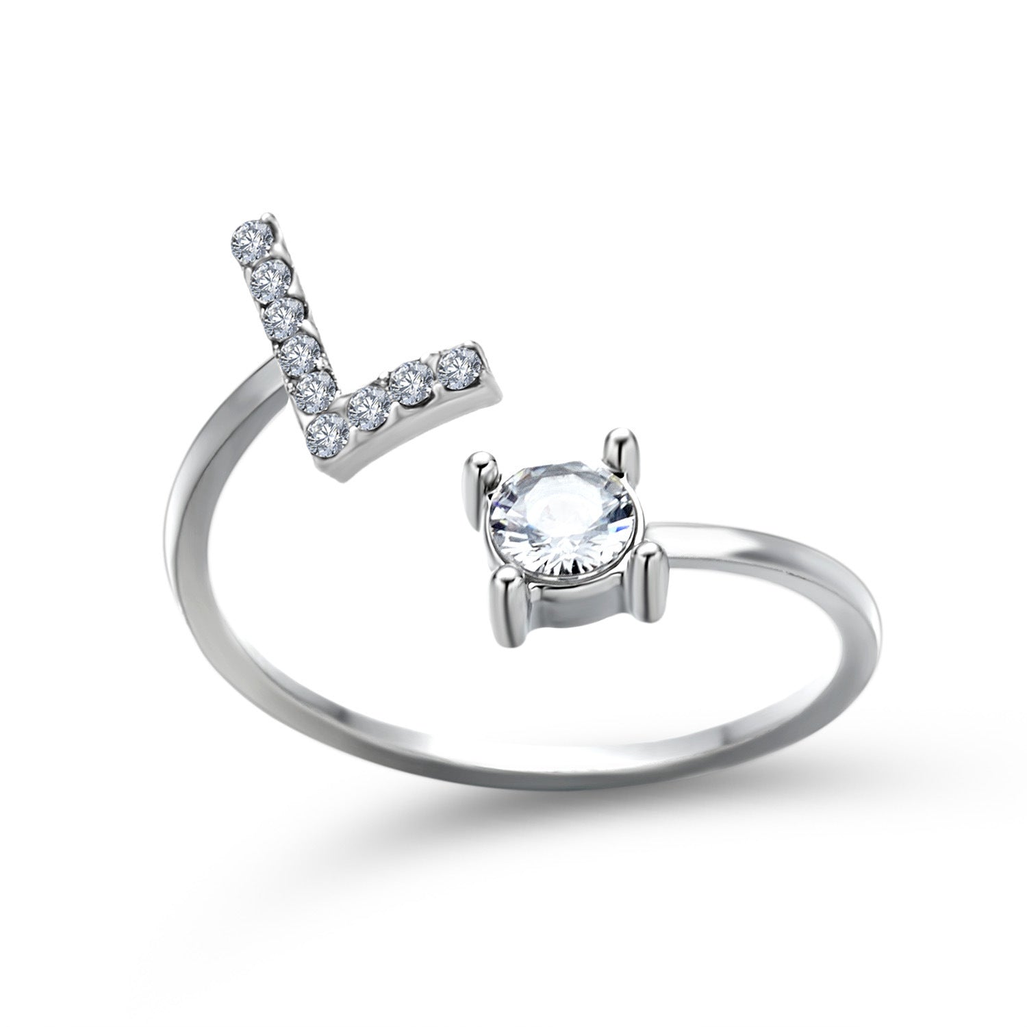 Personalized Initial Letter Ring