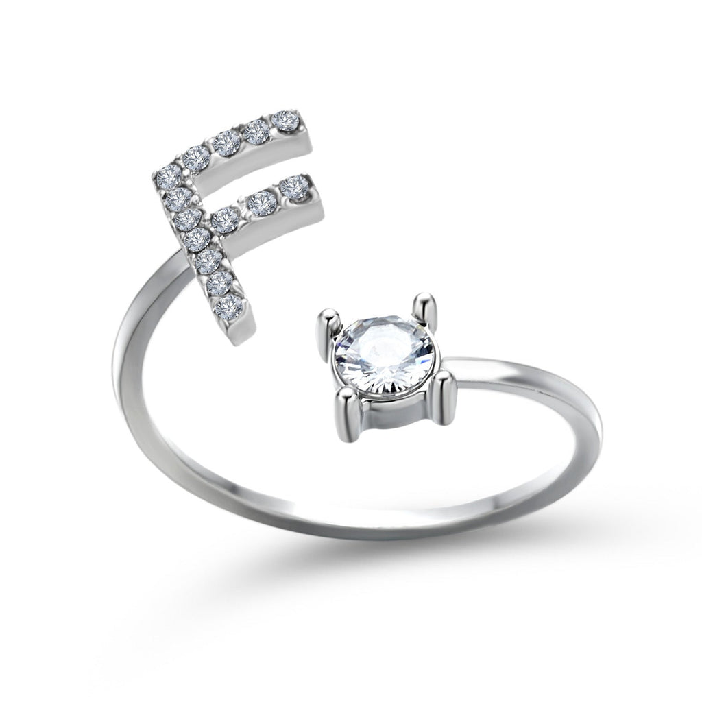 Personalized Initial Letter Ring
