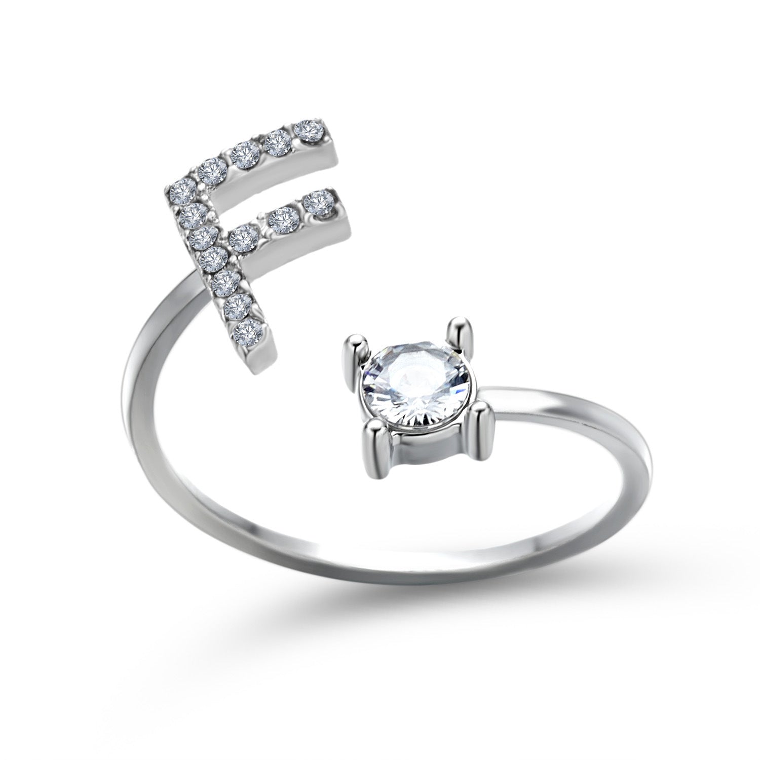Personalized Initial Letter Ring
