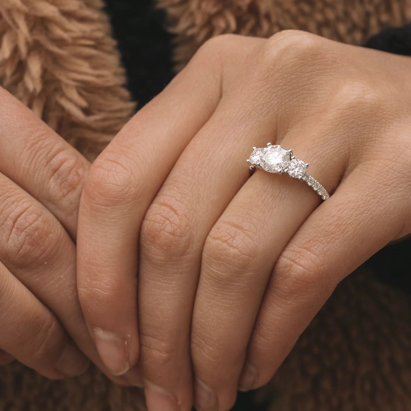 Eternal Trilogy Center Stone Ring