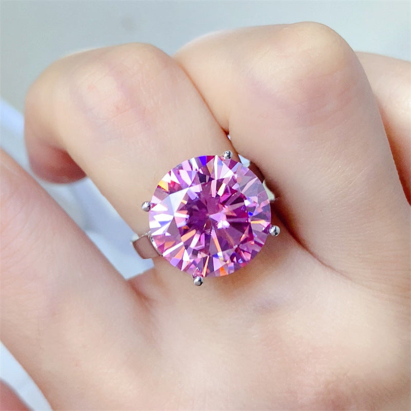 Royal Blush D Color Moissanite Ring