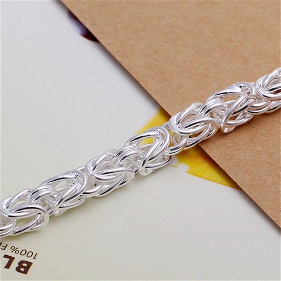 Maximus Royal Weave Bracelet | White Gold