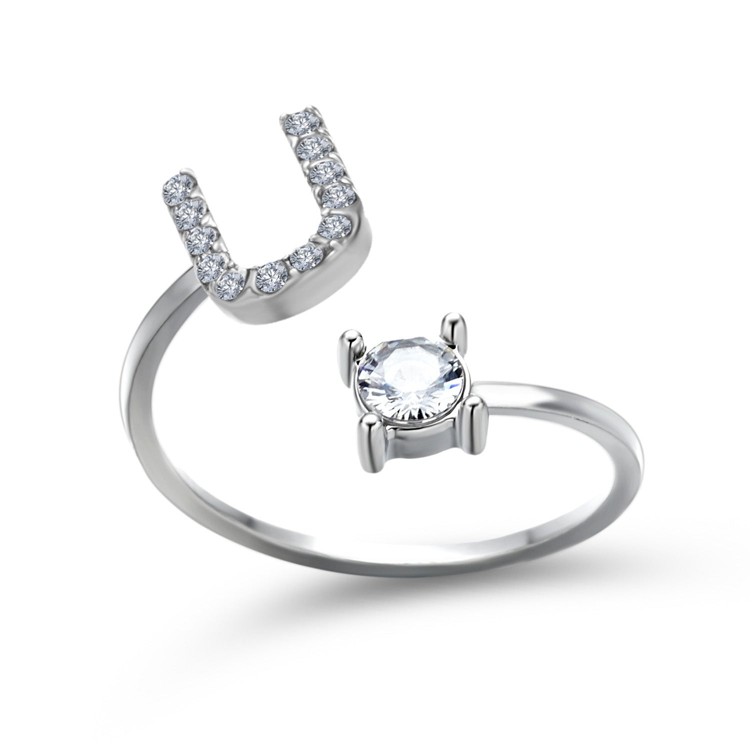 Personalized Initial Letter Ring
