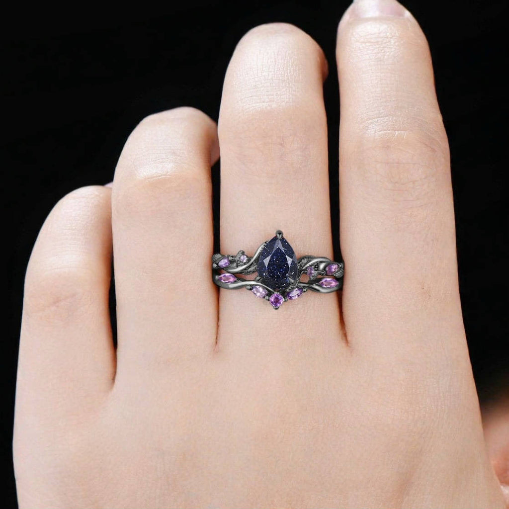 Midnight Stardust Ring Set