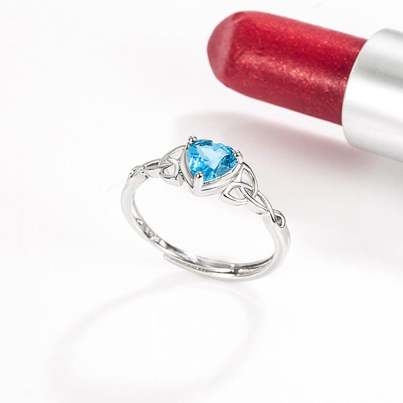Classic Heart Crystal Ring