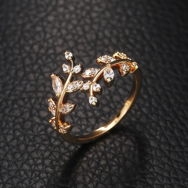 Elegant Vine Gold Ring | Gold