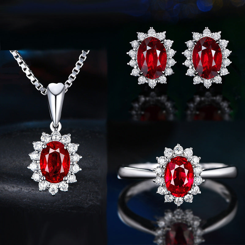 Sophia Fleurane Purple Set | White Gold