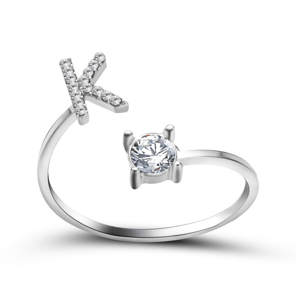 Personalized Initial Letter Ring