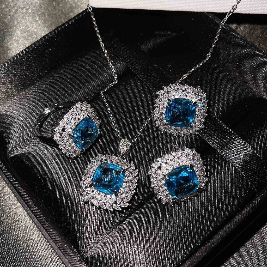 Caelith Verdane Yellow Set | White Gold