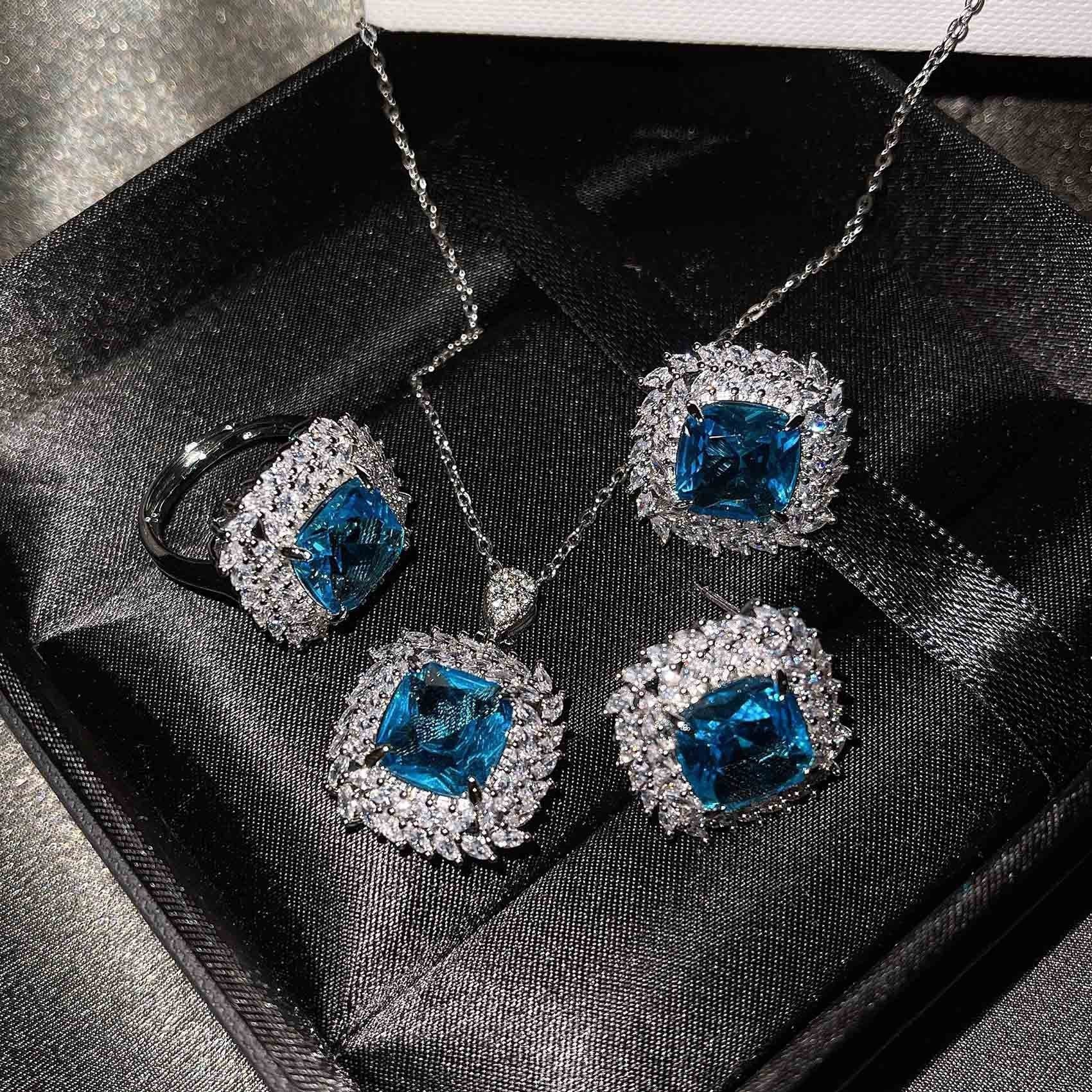 Caelith Verdane Yellow Set | White Gold