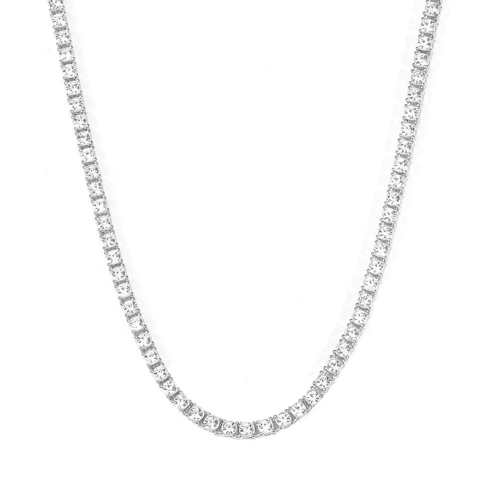 Tennis Necklace | White Gold